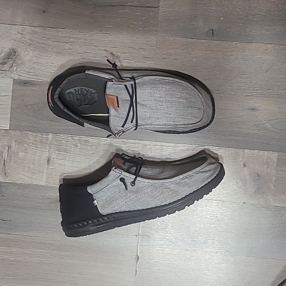 Hey Dude Wally Funk Nylon Craft, Men’s Size 11 Black & Grey - Picture 2 of 8